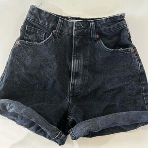 Zara mom fit denim shorts